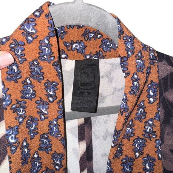 Kedem Sasson Kimono Jacket Multi Print Multi Color - One Size - Picture 3 of 7